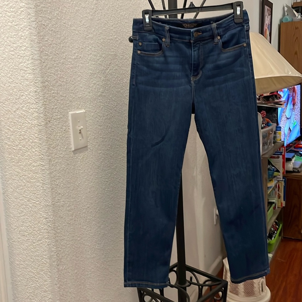 The Crop Straight Liverpool Jeans Size 8/29